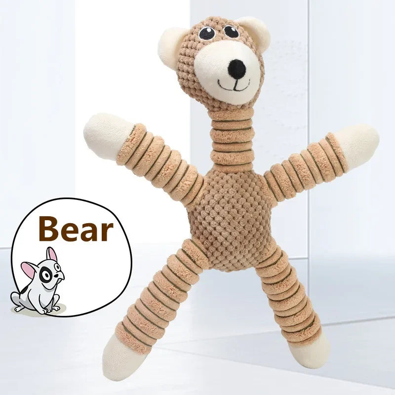 Soft Plush Pet Toy for Dogs & Puppies | Interactive Squeaky Toy for Dental Health & Exercise