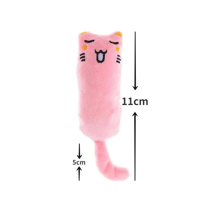 Interactive Catnip Plush Toy for Cats & Kittens – Crinkle Rustle Sound & Teeth Grinding Pillows