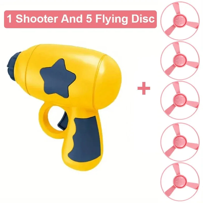Flying Disc Shooting Gun Toy for Cats and