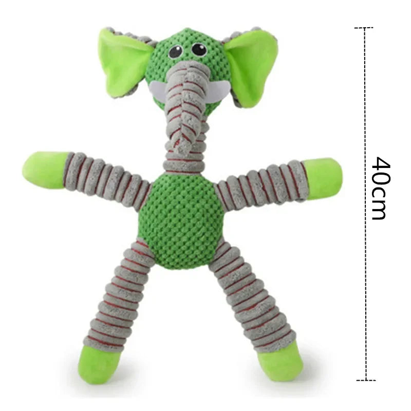 Soft Plush Pet Toy for Dogs & Puppies | Interactive Squeaky Toy for Dental Health & Exercise