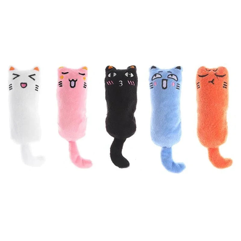 Interactive Catnip Plush Toy for Cats & Kittens – Crinkle Rustle Sound & Teeth Grinding Pillows