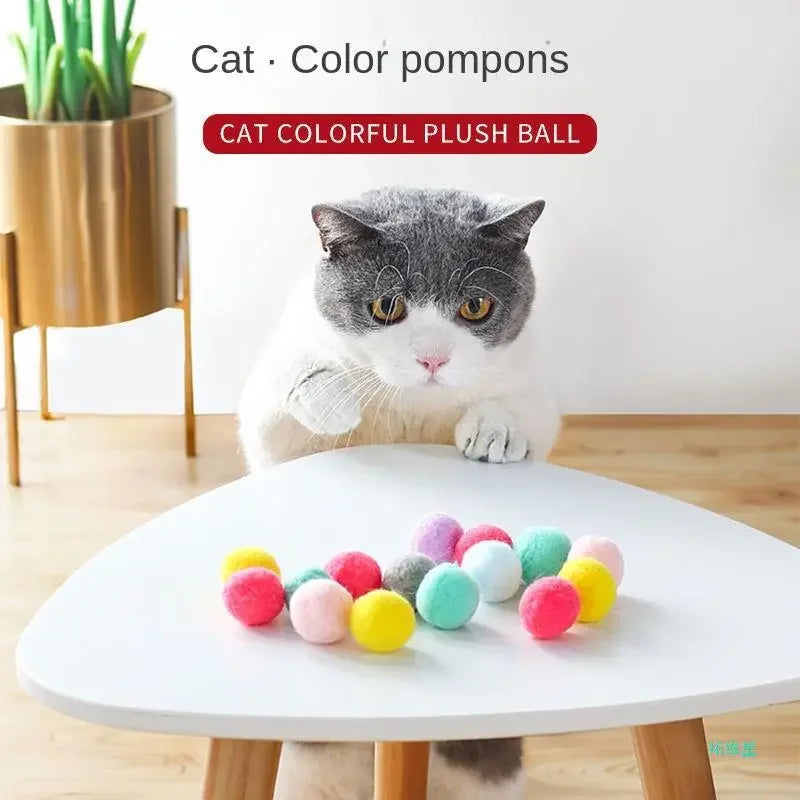 Interactive Cat Toy Launcher Gun with 100pcs Soft Plush Balls – Creative Training & Exercise Toy for Kittens