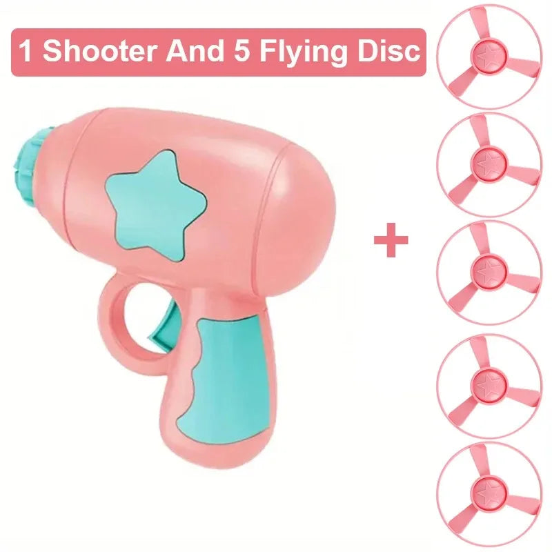Flying Disc Shooting Gun Toy for Cats and