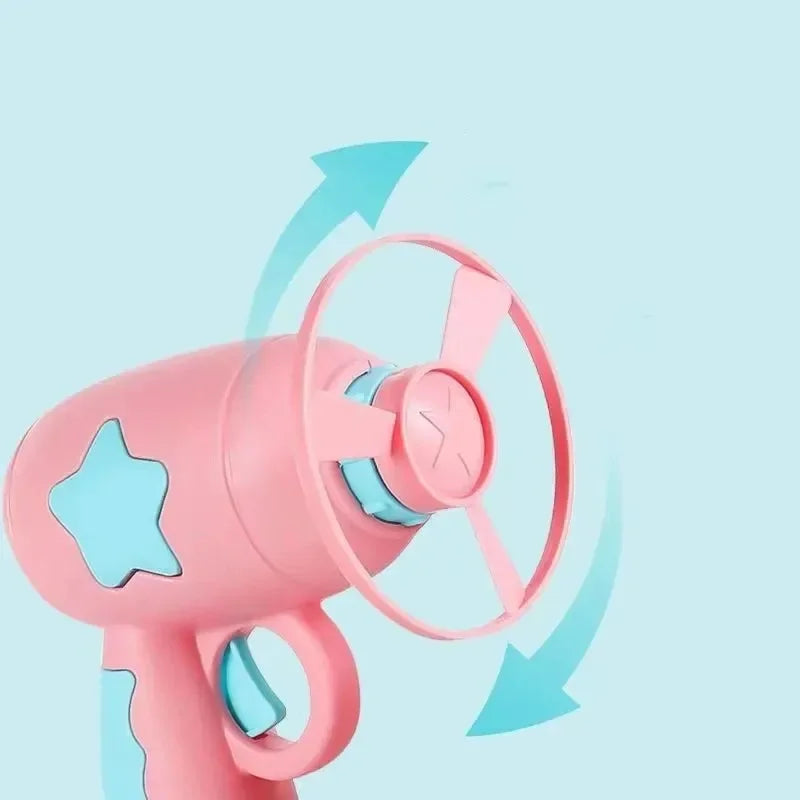 Flying Disc Shooting Gun Toy for Cats and