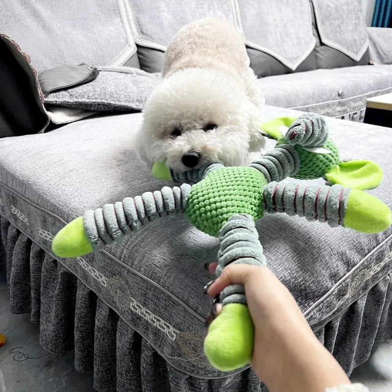 Soft Plush Pet Toy for Dogs & Puppies | Interactive Squeaky Toy for Dental Health & Exercise
