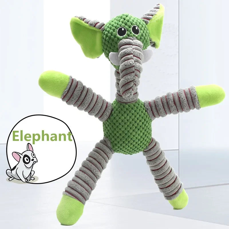 Soft Plush Pet Toy for Dogs & Puppies | Interactive Squeaky Toy for Dental Health & Exercise